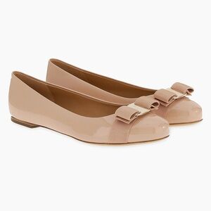 Salvatore Ferragamo Varina Patent Leather Ballet Flats